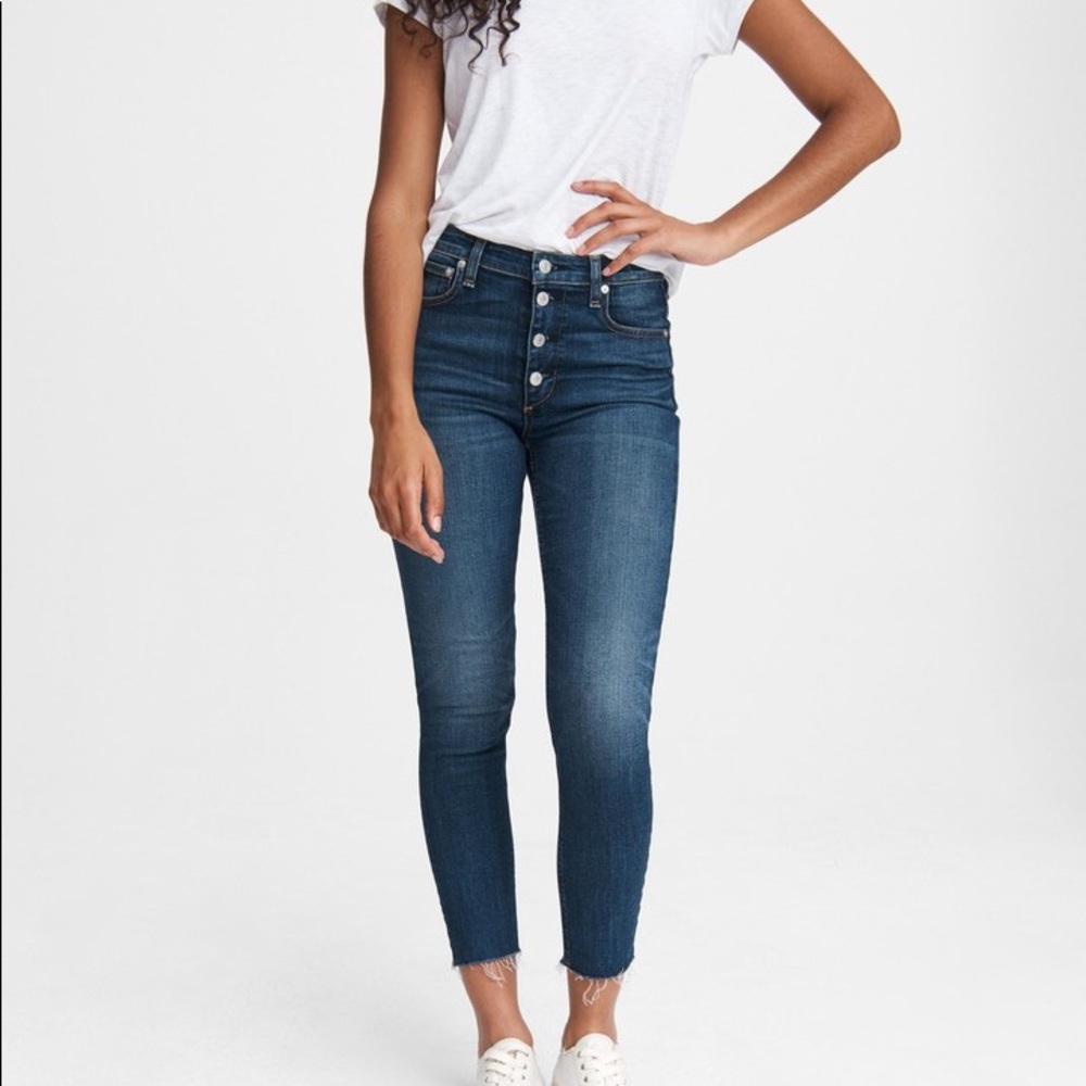 Rag and Bone Nina high rise ankle skinny jeans
